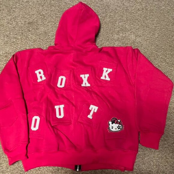 Women's Hello Kitty "Roxk Out" Zip Up Hoodie - 2XL - New - Picture 6 of 10